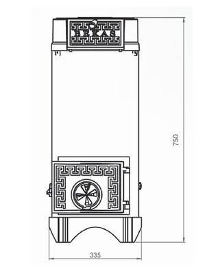 Піч буржуйка Duval EY-306 BEKAS, фото 3