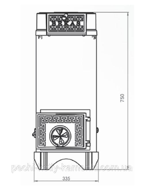 Печь буржуйка Duval EY-306 BEKAS - фото 2 - id-p377739129