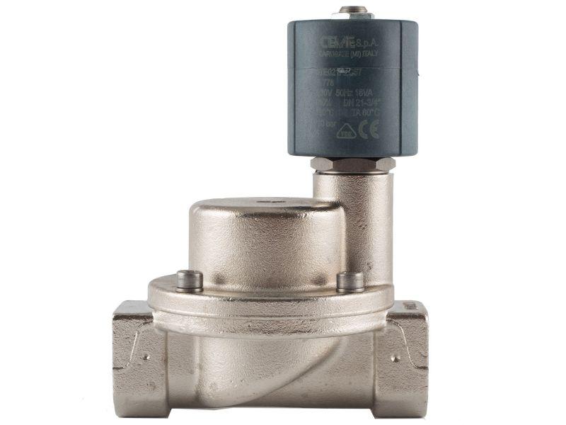 Клапан 3/4", нормально-закритий, 9015 TEF180C 230V 50 Hz, електромагнітний соленоїдний, CEME, Італія
