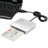 Сканер USB для чипованных смарт-карт IC/ID Smart Card Reader, фото 2
