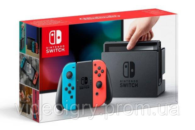 Nintendo Switch Console - Neon Red Neon Blue NEW (EU) V2