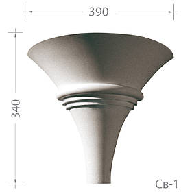 Світильник настінний з гіпсу, гіпсовий світильник Св-1