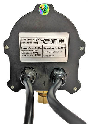Електронне реле тиску Optima EP-1 із захистом сухого ходу, фото 4
