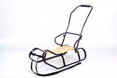 Санки металеві з ручкою