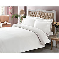 Постільна білизна Євро сатин-страйп Basic White Tac