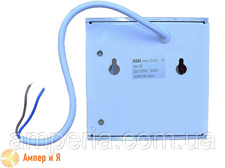 Світлодіодний світильник з акумулятором зона вайфай. Покажчик WiFi, LED-NGS-36 1W (вт) NIGAS, фото 2