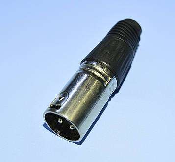 Штекер CANON (XLR) кабельний 3pin 1-0207