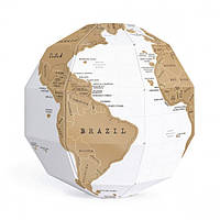 Скретч глобус 3D World Map Scratch Globe Luckies