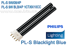 PL-S 9W BLB/4P 1CT/6X10CC PHILIPS Ультрафіолетова лампочка, фото 2