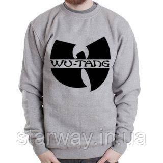 Світшот wu tang clan black logo | сіра кофта