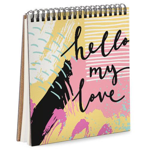 Скетчбук Hello my love 17x18 см (BDK_18L017)