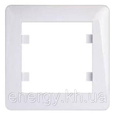 Рамка 1 пост. Hager Lumina soul Білий, фото 1
