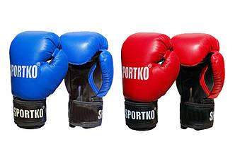 Боксерські рукавички для тренувань. Шкірвініл ПД-1 12 унцій.