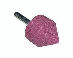 Шарошка шліфувальна конічна 28х28х6 мм. рожевий корунд