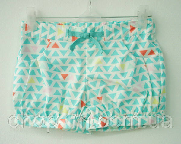 Шорти для дівчинки 6-12, 2, 3, 4 роки "Трегульки" Crazy8 (шорти для динчинки котон)