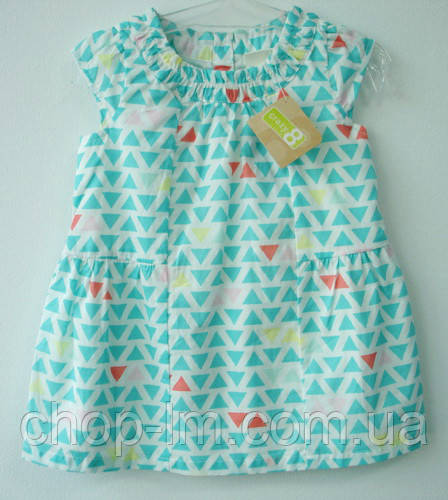Платье для девочки 6-12, 12-18, 18-24 месяцев, 2, 4 года "Треугольники" Crazy8 (плаття дитяче, хлопок) - фото 1 - id-p463468209