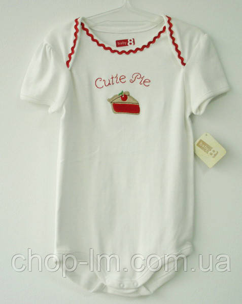 Бодик "Пірожений" Crazy8 для дівчинки 18-24 місяців (бодик "Тісточко")