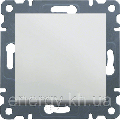 Вимикач одноклавішний - Hager Lumina Білий, фото 1