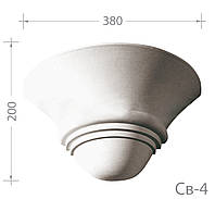 Светильник настенный из гипса, гипсовый светильник Св-4