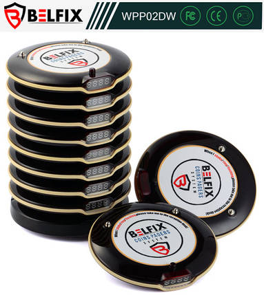 Вологозахищений гостьовий пейджер BELFIX COINS-WPP02DW, фото 1