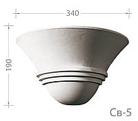 Светильник настенный из гипса, гипсовый светильник Св-5