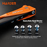 Заклепочник ручної 10.5" 2.4 - 4.8 мм Harden Tools 610106, фото 3