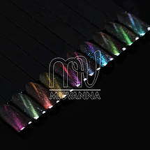 Дзеркальна втирка, пігмент 3D котяче око №2, 2 м синьо-зелений, фото 3