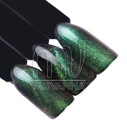 Дзеркальна втирка, пігмент 3D котяче око №1, 2 м зелено-салатовий, фото 2