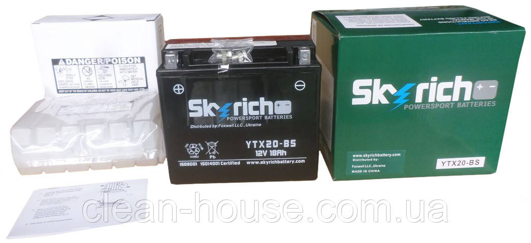 Акумулятор SKYRICH Powersport YTX20-BS 12 V 18 Ah