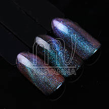 Дзеркальна втирка, пігмент 3D котяче око №2, 2 м синьо-зелений, фото 5