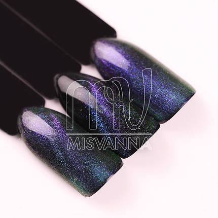 Дзеркальна втирка, пігмент 3D котяче око №4, 2 м фіолетово-синій, фото 2