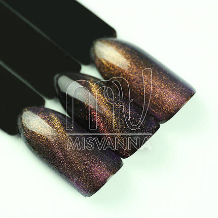 Дзеркальна втирка, пігмент 3D котяче око №6, 2 м жовто-рожевий, фото 2