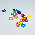 Пластиковые Разноцветные Декоративные элементы для творчества и декупажа Бусинки Цвет Микс. 12 мм Бусины