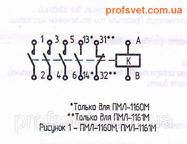 сканування електрична схема підключення пмл-1160-м 10-a