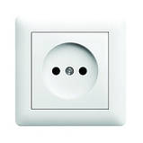 Розетка без заземлення Hager Lumina Білий, фото 2