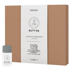 Лосьйон проти випадіння волосся для чоловіків Kemon Actyva P Factor Lotion Uomo Intensive 12x6 ml