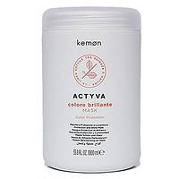 Маска для окрашенных волос Kemon Actyva Colore Brillante Mask 1000 ml