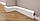Підлоговий плінтус із дюрополімеру білого кольору 49.5 мм х 14 мм, LPC-04, довжина 2,0 м., фото 4