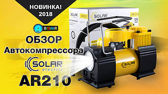 Обзор автокомпрессора с лед фонарем Solar AR210 1