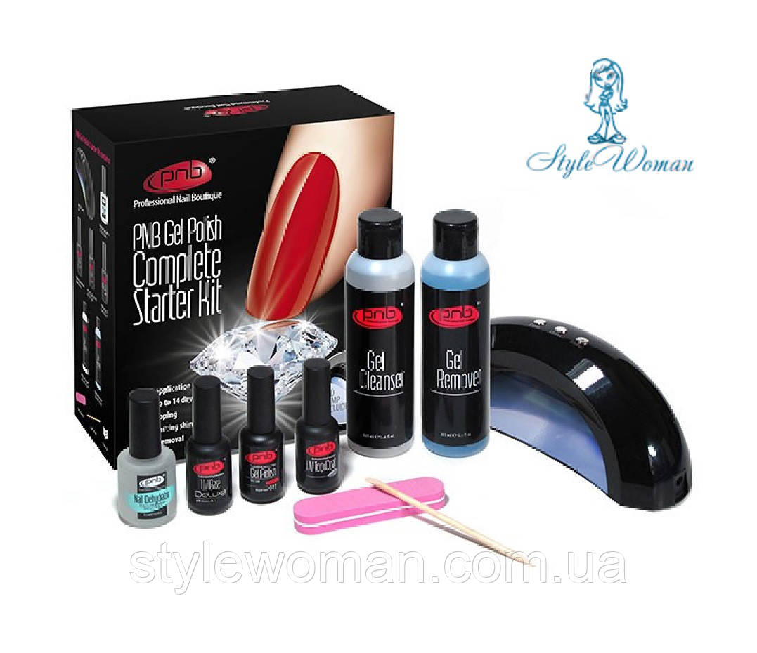 PNB Стартовий набір для нанесення гель-лаку Gel Polish Complete starter Kit США