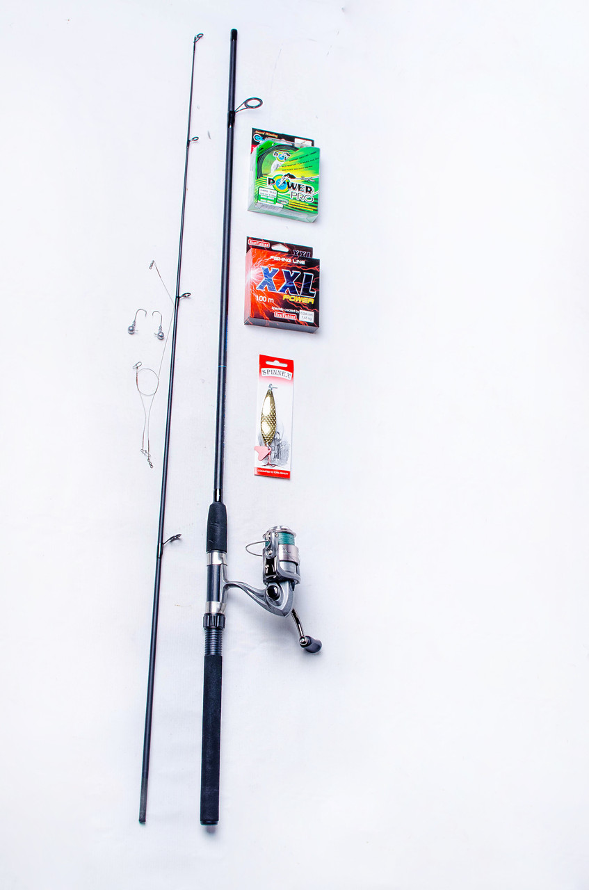 Набір рибальський Спінінг на хижака +котушка + подарунок, фото 1