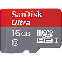 Карта памяти Sandisk microSDXC 16GB Class 10 UHS-I Ultra
