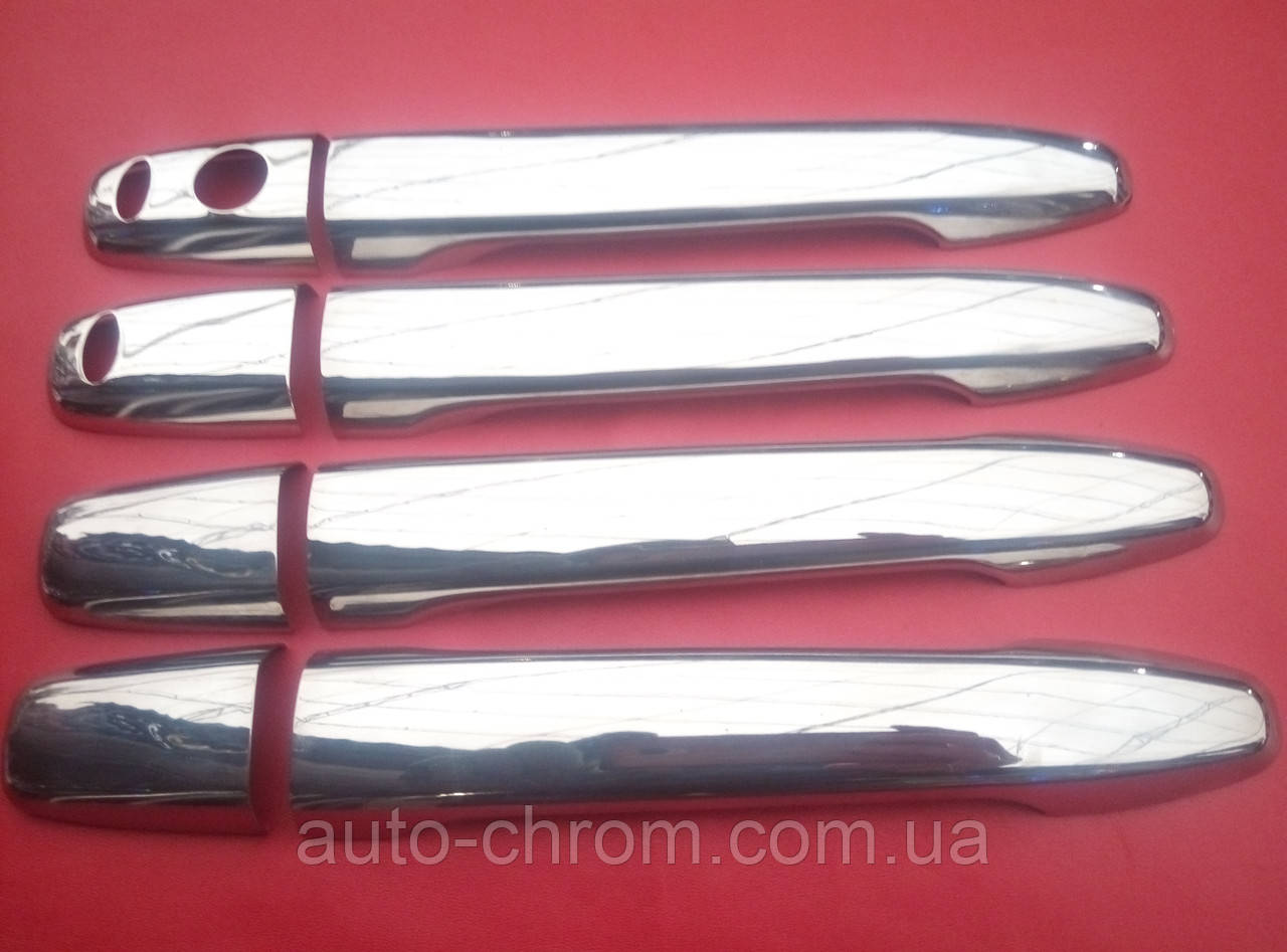 Накладки на ручки неірж MITSUBISHI ASX безключовий доступ, фото 1