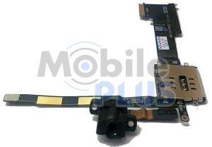 Шлейф з роз'ємом навушників, контактами сім-карти iPad 2 WiFi + 3G Black, фото 1