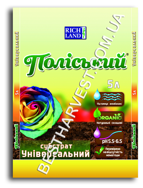 Субстрат «Поліський» 5 л, універсальний