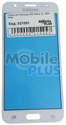 Скло для переклеювання дисплея Samsung J500 Galaxy J5, J500h White, фото 1