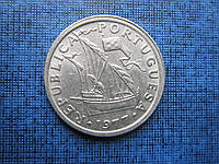 Монета 2.5 ишкуду Португалия 1977 корабль парусник