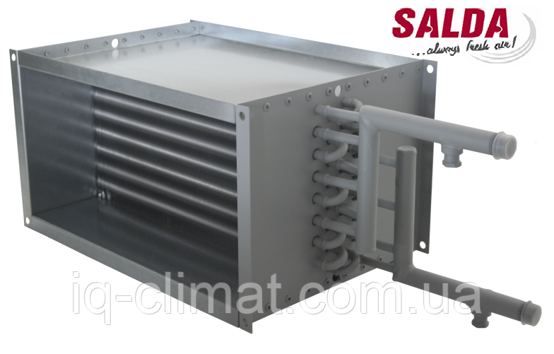 SVS 500x250-2 прямоугольный двухрядный водяной воздухонагреватель Salda (Литва) - фото 1 - id-p636258021