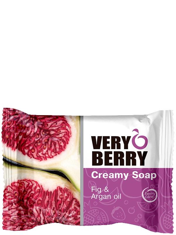 Крем-мило "Інжир і олія аргани" 100 г VERY BERRY, фото 1