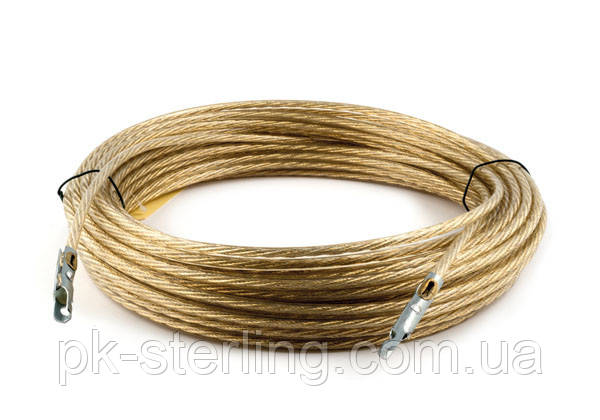 Трос для тентов Ø=6 мм в оплетке, с наконечниками, таможенный.: продажа ...